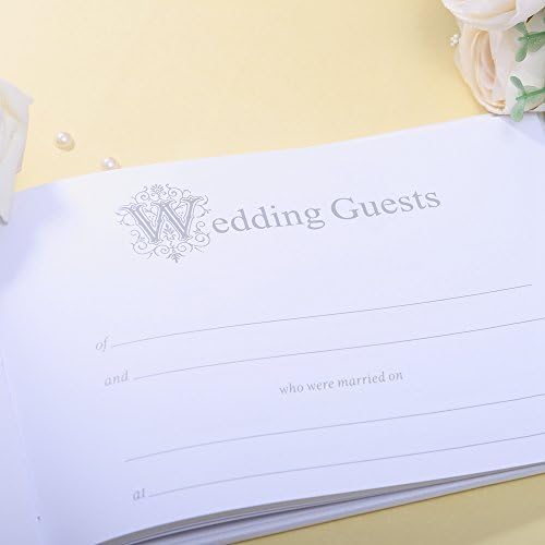 Katemelon Wedding elegante livro de visitas e caneta, Royal Blue