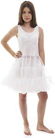 Miss modelo Candyland Papticoat Dress for Girls - Underdress and Kids White Full Slip Poodle Salia perfeita para vestido formal