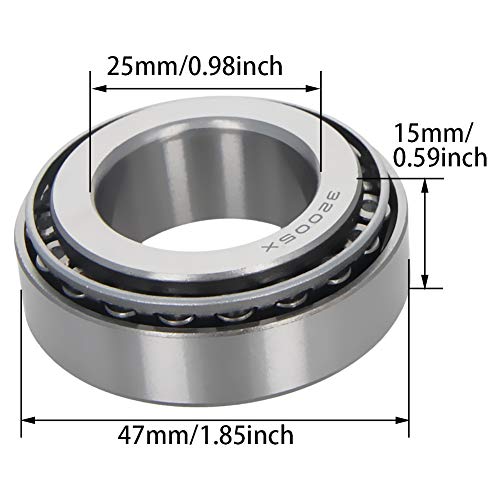 Othmro rolamentos de rolos cônicos, 30203 rolamento cone de rolamento cônico de aço cone e conjunto de xícara de 17 mm 40 mm od 13mm espessura rolamento cônico rolamento de carga alta capacidade de transporte e rolamento de rigidez