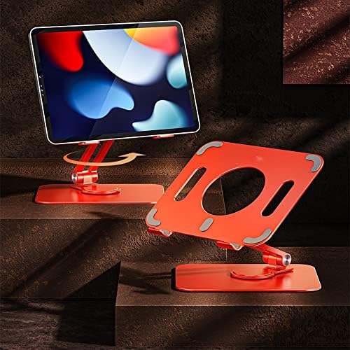 FKSDHDG Tablet Stand Desk Riser 360 Rotação Multi-ângulo/altura Ajuste o suporte dobrável ajustável para o laptop