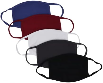 3 máscara de face de embalagem feita nos EUA máscara de pano de algodão de algodão dupla camada reutiliza reutilização respirável protetora