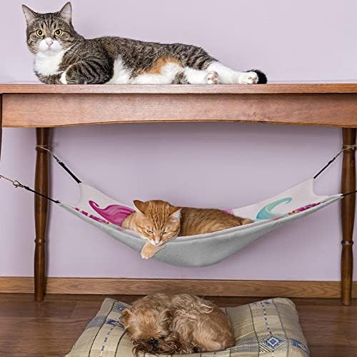 Cama de gato sereia gaiola de pet hammock cama suspensa respirável para gatinho filhote de cachorro Rabbit Ferret 16,9 x13