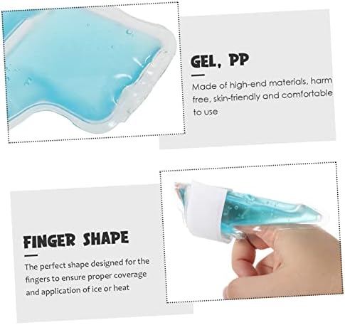 Esquema 4pcs pacote de gel de dedão pacote de resfriamento para o dedo pacote de dedo fria de dedo para dedo gelo dedo Dingo Salnta