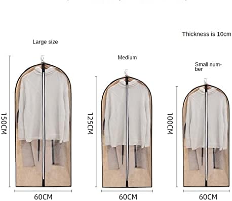 Dingzz Roupas penduradas capa de pó roupas roupas de vestuário terno de casaco sacos de armazenamento saco de roupas de tecido não