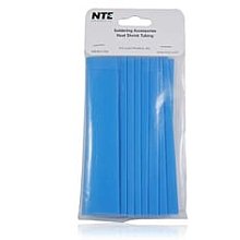 NTE Electronics 47-20906-BL Tubos de encolhimento térmico, parede fina, razão de encolhimento 2: 1, diâmetro de 3/4 , 6 de comprimento, azul