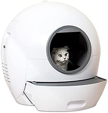 Caixa de areia de gato automática auto -limpeza wi -fi controle de aplicativo de gato Bacia de arremesso de ninhada 5l CAIXA DE LIMTE DE LIMENTO DE CAT ARENERO GATO CERRADO PETS
