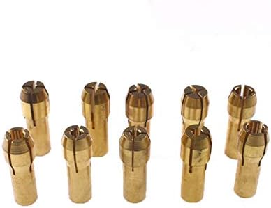 Euros 0,5-3,2mm Brass Chuck Chuck Fit for Rotary Tools Brinding Drill Drill colecionar suporte