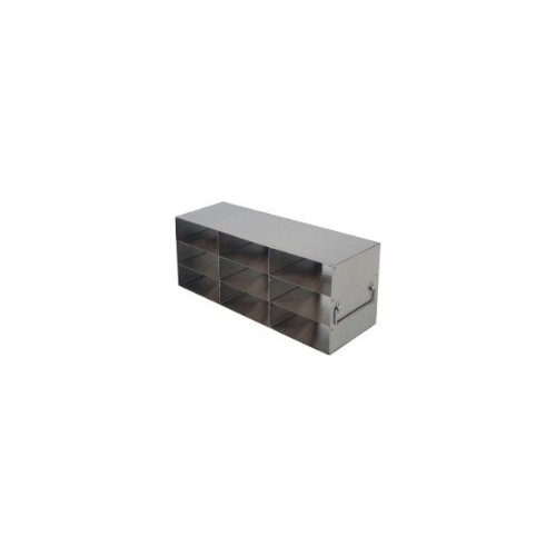 Alkali Scientific Ufht-33 Aço inoxidável rack de freezer vertical para caixas de armazenamento de plástico de ar articulação
