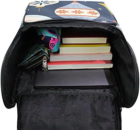 LAISURE Backpack School Bag Laptop Viagem Mochilas de fraldas grandes bolsas de fraldas bolsas de bolsa de bolsa impermeável à prova d'água Sacos de fraldas de fraldas para adolescentes para adolescentes Menmy Mommy Christmas Elements10