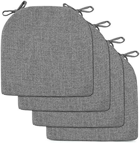 Almofadas de cadeira interna do Downluxe para cadeiras de jantar, almofadas de cadeira de espuma de memória texturizada
