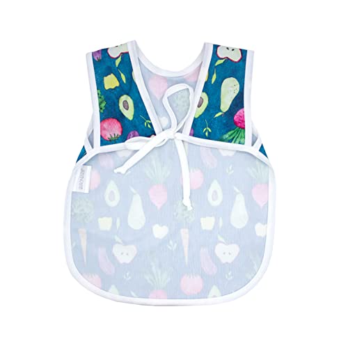 BapronBaby Organic Produce Bapron - Matriz de mancha à prova d'água macia - Máquina lavável - 6m - 5yr -