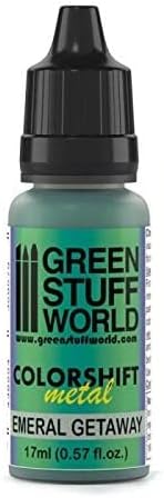 Green Stuff World - Chameleon Metal Paint Emerald Getaway 1609 para modelos e miniaturas