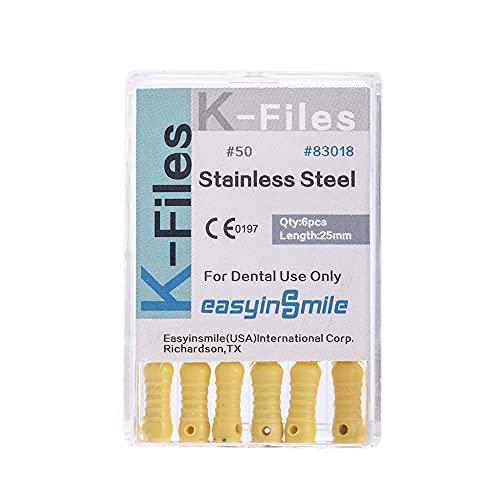 EasyInsmile Dental Endo Arquivos K-Files Raiz do Canal Raiz Use aço inoxidável 25mm