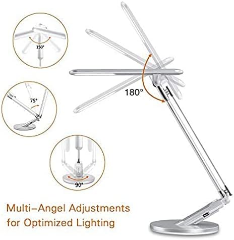 Lâmpada de mesa LED, JUKSTG Lâmpada de mesa para olho 7 Níveis de brilho 4 Modos de iluminação Lâmpadas de escritório em casa,