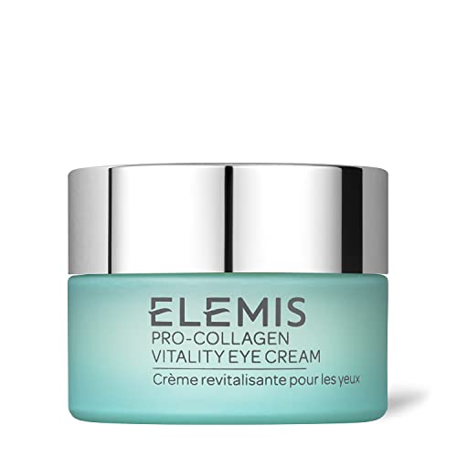 Elemis Pro-Collagen Vitality Eye Cream, empresas diárias de creme restauradoras, reabastecem e suavizam a pele para uma