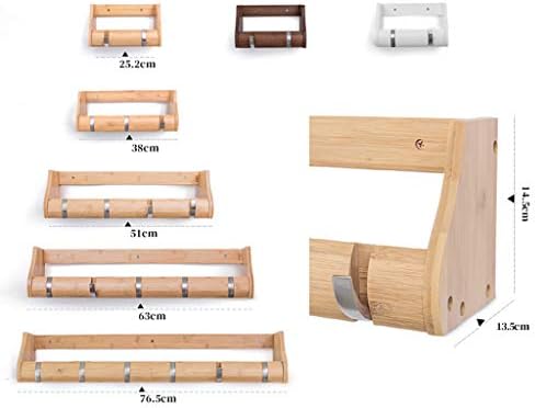 Casaco rack rack de madeira maciça montagem na parede sala enxugar prateleira cabide de parede de casaco gancho