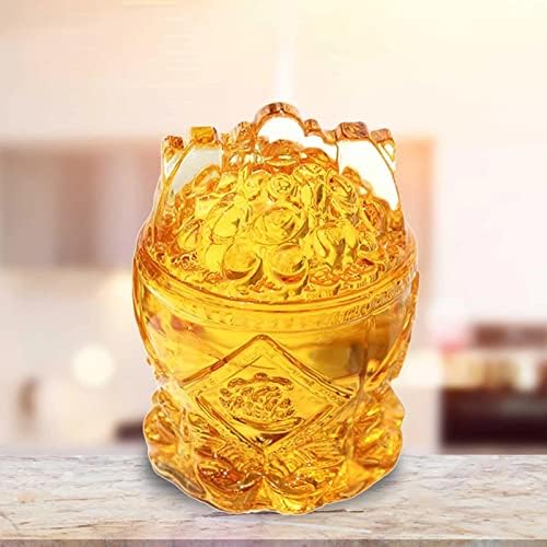 N/A Chinese Cornucopia Treasure Bowl estátua Gold Lingots Feliz presente de aniversário