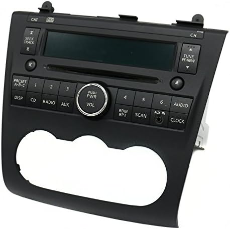 1 Factory Radio Am FM Radio CD player W Aux Input Compatible com 2008-09 Nissan altima 28185JB10A FACE PY16B