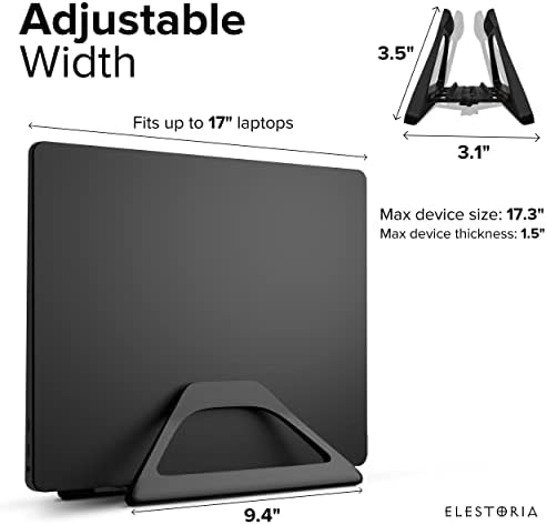 Elestoria laptop vertical Stand Holder - laptop ajustável VERTICAL CAIXA TOM