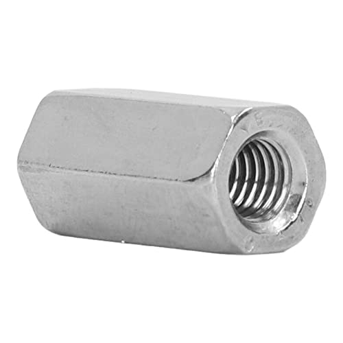 Porca do conector, porca de acoplamento de aço inoxidável prateado 20pcs vida útil de vida útil para pregos