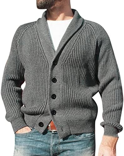Cardigan suéteres de malha masculinos de malha