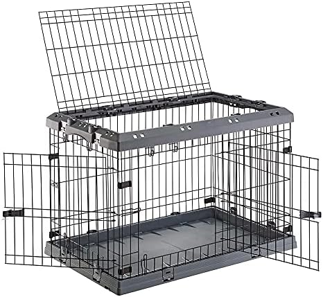Ferplast Superior Hybrid Eco Dog Crate e Playpen, Cachorro Cão Ambientalmente Amigável, Feito com Plástico Reciclado, 36