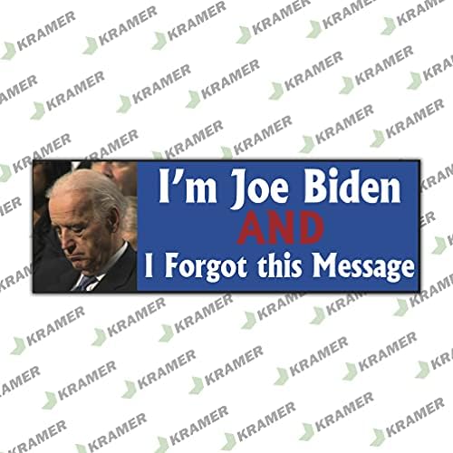 KRAMER Sleepy Joe Biden Anti -democrata Adesivo para carro Vinil Decal