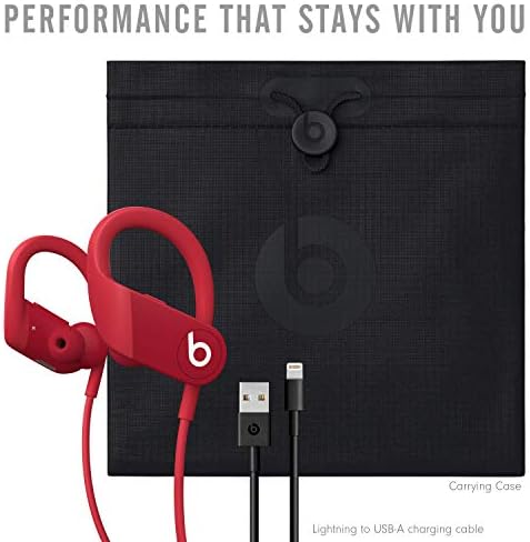 Batidas por dre PowerBeats de alto desempenho e ouvido sem fio - vermelho - mwnx2ll/a