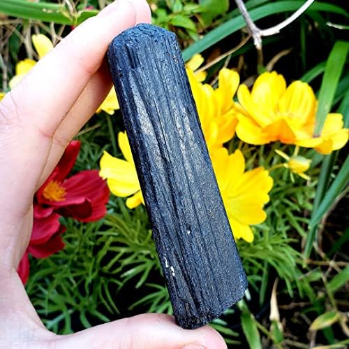 Black Tourmaline Schorl do Brasil Cluster Log Raw Natural Cristal Healing Gemstone Apime Stone 3