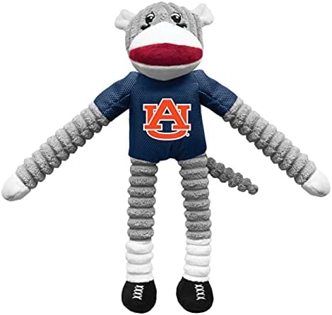 Littlearth Unisex-Adult NCAA Auburn Tigers Sock Monkey e Flying Disc Combo Combo Set, cor de equipe, um tamanho