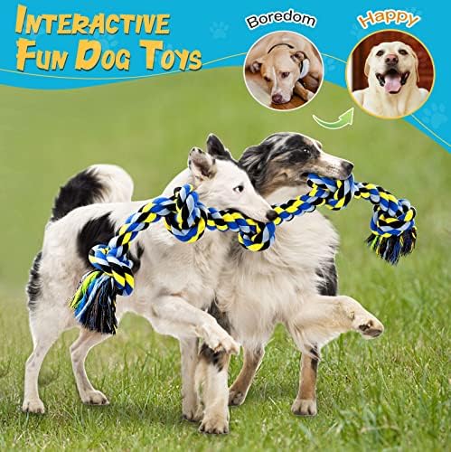 Brinquedo de corda de cachorro upsky para cães médios grandes, brinquedos para mastigar cachorros para mastigadores agressivos,