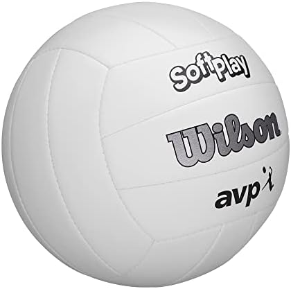 Wilson AVP Soft Play Volleyball - Tamanho oficial, branco