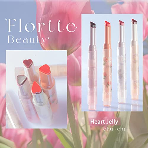 Florette Jelly Lipstick, Flortte Prazer em conhecer o formato do coração da geléia de Chu, umidade duradoura Flortte First