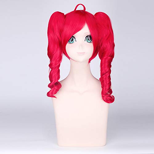 Peruca para tendência de moda para uso diário Vocaloid Accent Teto Red Split Rayt Cos Wig 020