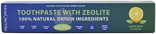 Pasta dentária do zeólito | 2,5 fl oz - 75 ml | Livre de fluores | Ingredientes de origem natural | 15% de zeólito mineral