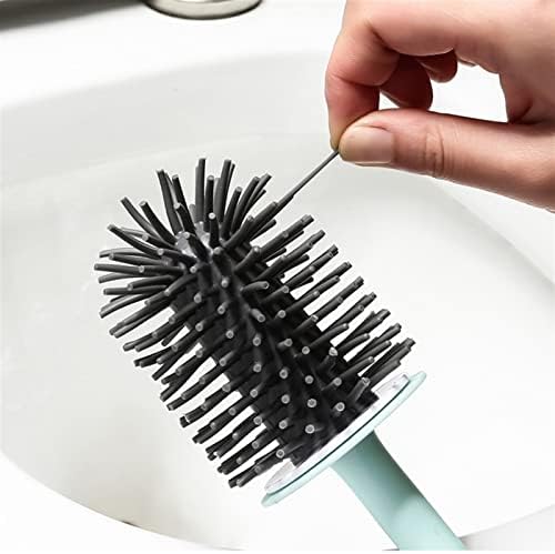 Zukeems pincel higiênico Toolas de limpeza de banheiro de banheiro Brush de silicone com escova de escova de vaso sanitário