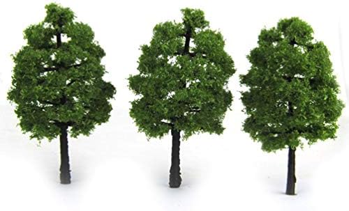 Didiseaon árvores em miniatura 20pcs Modelo de plástico árvores Mini árvores de diorama treinam árvores em miniatura