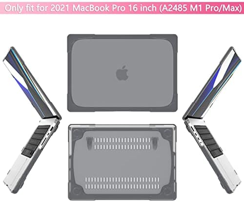 Batianda Compatível com o novo MacBook Pro 16 polegadas Caso 2021 2023 Release modelo A2780, concha dura de plástico protetora de