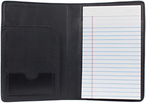 Padfolio de notebook de couro com estampa de animais peludos genuínos