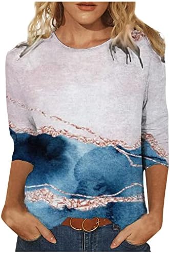 Tops de moda para mulheres com camiseta impressa na moda pesco