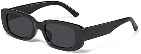 Óculos de sol retangulares de Jaspin para homens homens da moda Y2K Retro dos anos 90 dos óculos de sol UV400 Protection