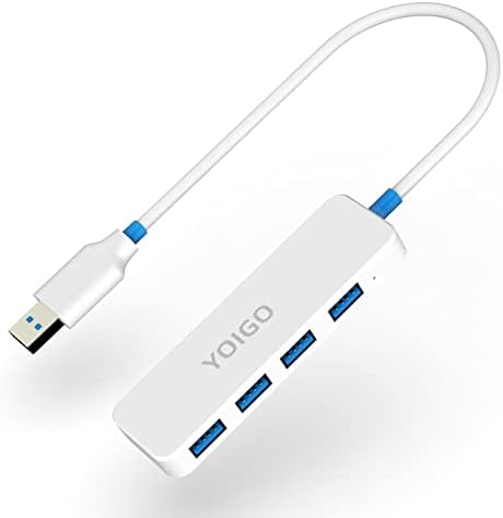 USB HUB 3.0, Yoigo Ultra Slim Multi USB Splitter, hub USB de 4 portas para laptop, PC, Mac, Surface Pro ,, Flash Drive, HDD