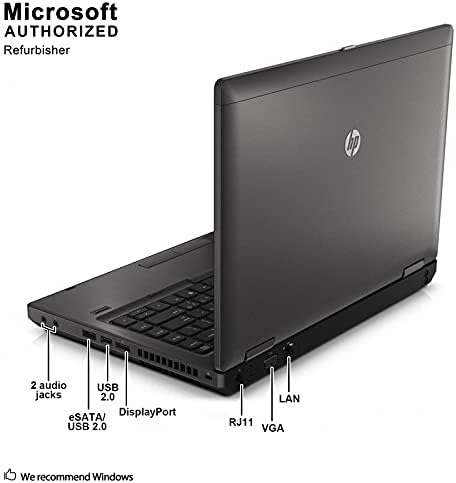 HP ProBook 6470B laptop comercial de 14 polegadas, Intel Core i5-3340m até 3,4 GHz, 4G DDR3, 500G, DVDRW, DP, VGA, Windows 10 Pro