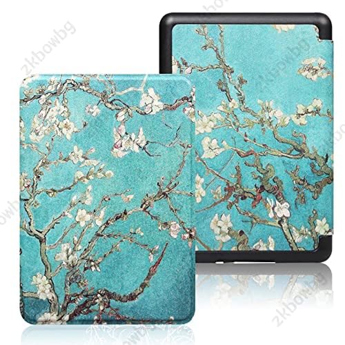 Caso para Kindle Paperwhite 5 6 7th Generation - KPW1 2 3 PU Cover de manga protetora de couro com esteira de sono automático,