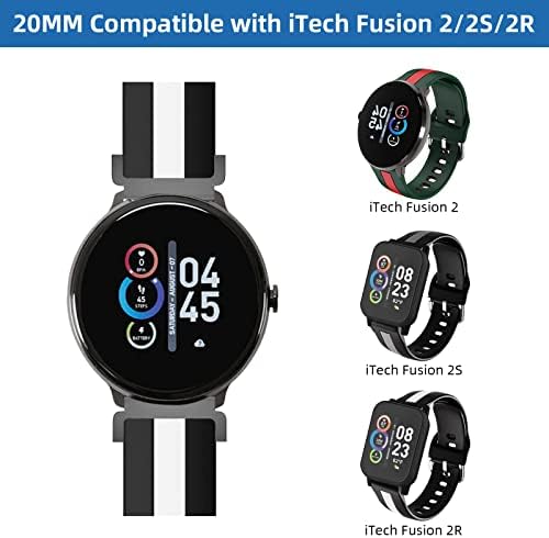 BlackPro Compatível com Itech Fusion 2 / Itech Fusion 2s / Itech Fusion 2R Watch Bands, Remessão rápida da banda de relógio
