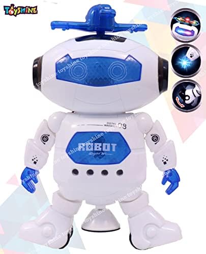 Robô musical e dançante de brinquedos - luzes 3D e robô musical muito atraente para crianças