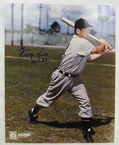 George Kell assinou o Autograph 8x10 Foto X - Fotos MLB autografadas