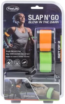 2 pacote de engrenagem refletora de led de led de pulseiras esportivas, bandas de braço de luzes de segurança - banda mágica correndo luzes para corredores - para caminhada noturna, andar de bicicleta e correr