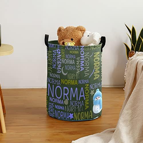 Hampers personalizados cesta de lavanderia personalizada com nomes cesto de roupas sujas personalizadas com texto de nome para meninos meninas homens homens cesto de armazenamento dobrável com alça para quarto
