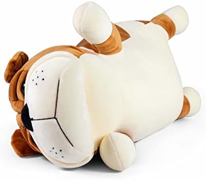 Bulldog francês ponderado de 3 libras de bulldog de pelúcia para alívio de ansiedade e estresse-animal de brinquedo de pelúcia